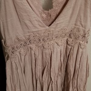 Blush rose sun dress.